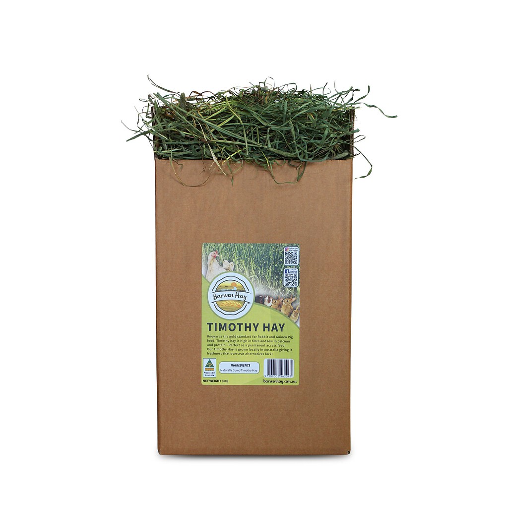 Timothy Hay 3kg box from Barwon Hay